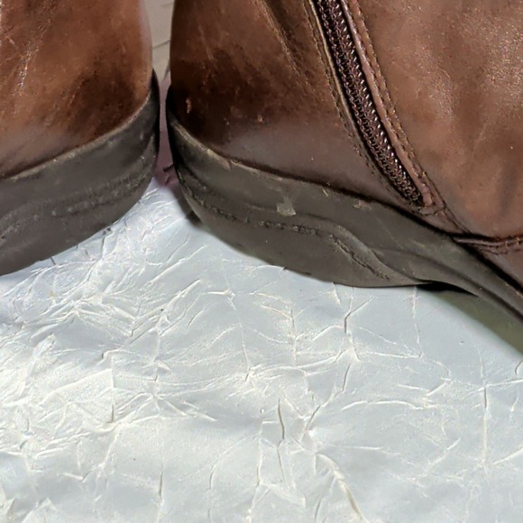 Clarks Chris Sydney Boots Womens Size 7M Slouch Booties Side Zip Bohemian Boho - Picture 5 of 9